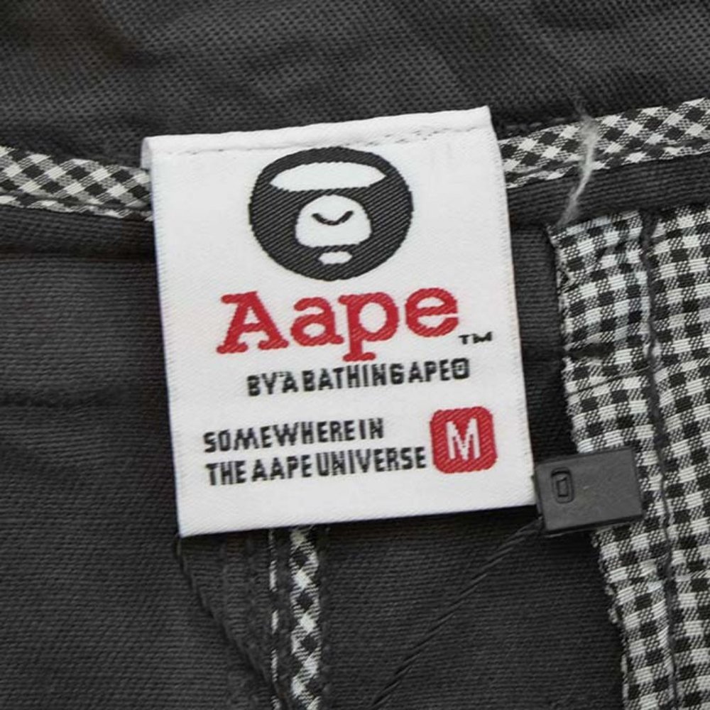 AAPE Camouflage Print Drawstring Black Shorts - Picture 2 of 16